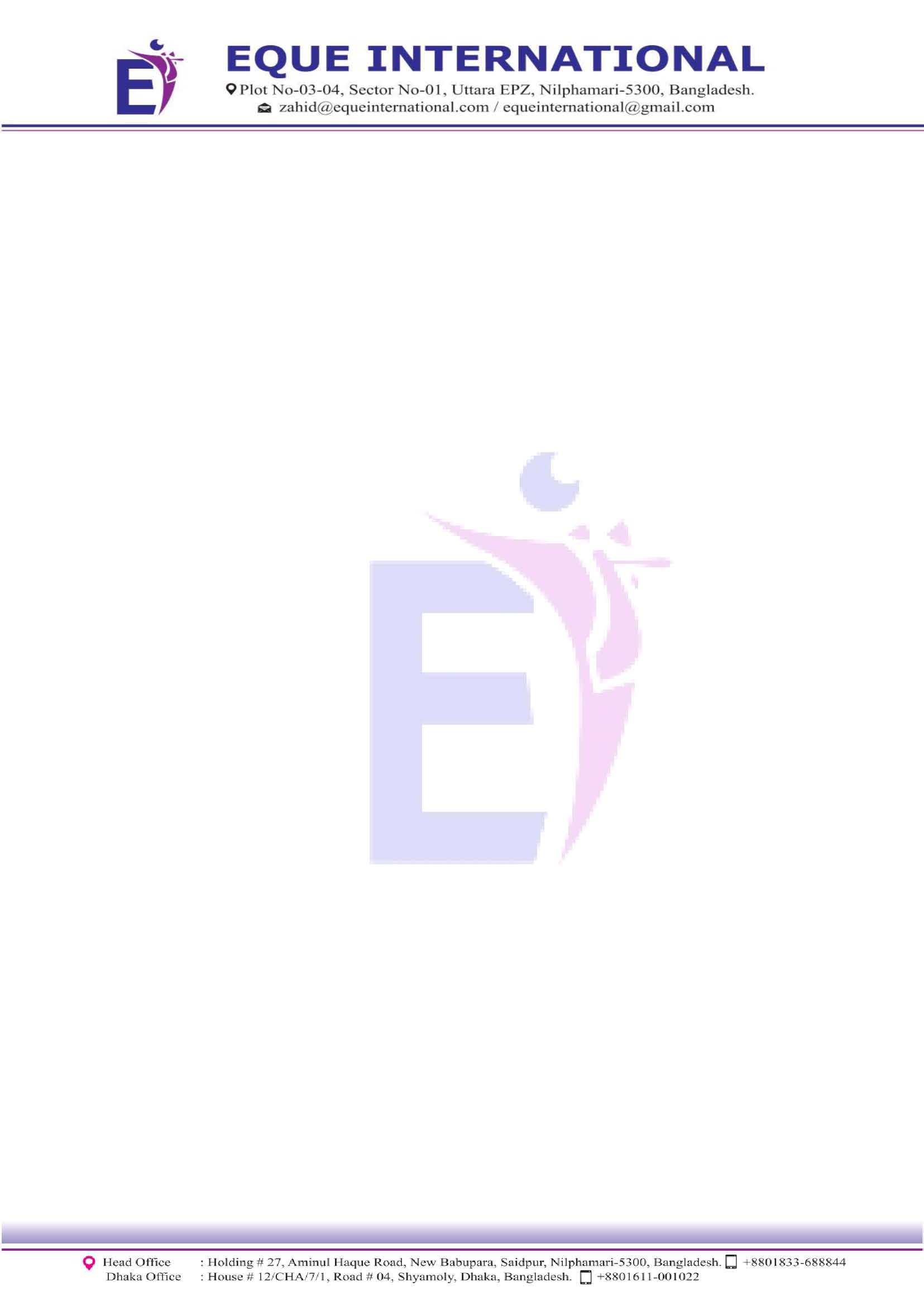 EQUE INTERNATIONAL